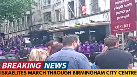 BREAKING NEWS ISRAEL UNITED IN CHRIST (IUIC) MARCH THROUGH BIRMINGHAM CITY CENTER