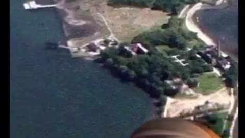 “Someone was flying a drone over Heart Island New York”