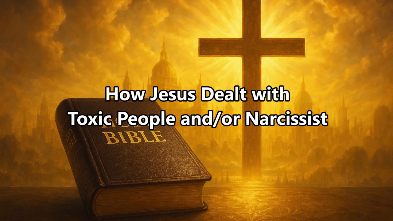 How Did Jesus deal with narcissist and toxic people
