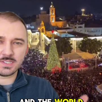 Bethlehem, just lit its first Christmas tree since the war,But Christians barely live there anymore