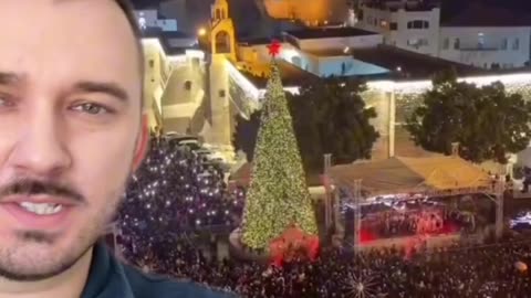 Bethlehem, just lit its first Christmas tree since the war,But Christians barely live there anymore