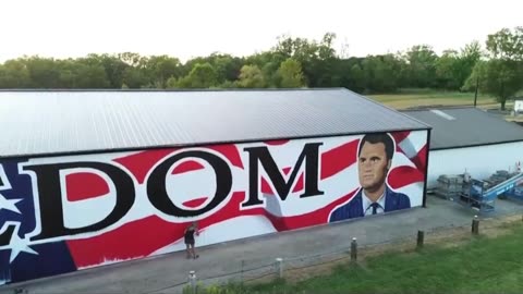 WOW! Someone painted a huge Charlie Kirk mural on a barn in Waynesville, Ohio