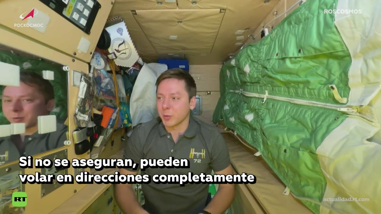 Así es un dormitorio en la Estación Espacial Internacional