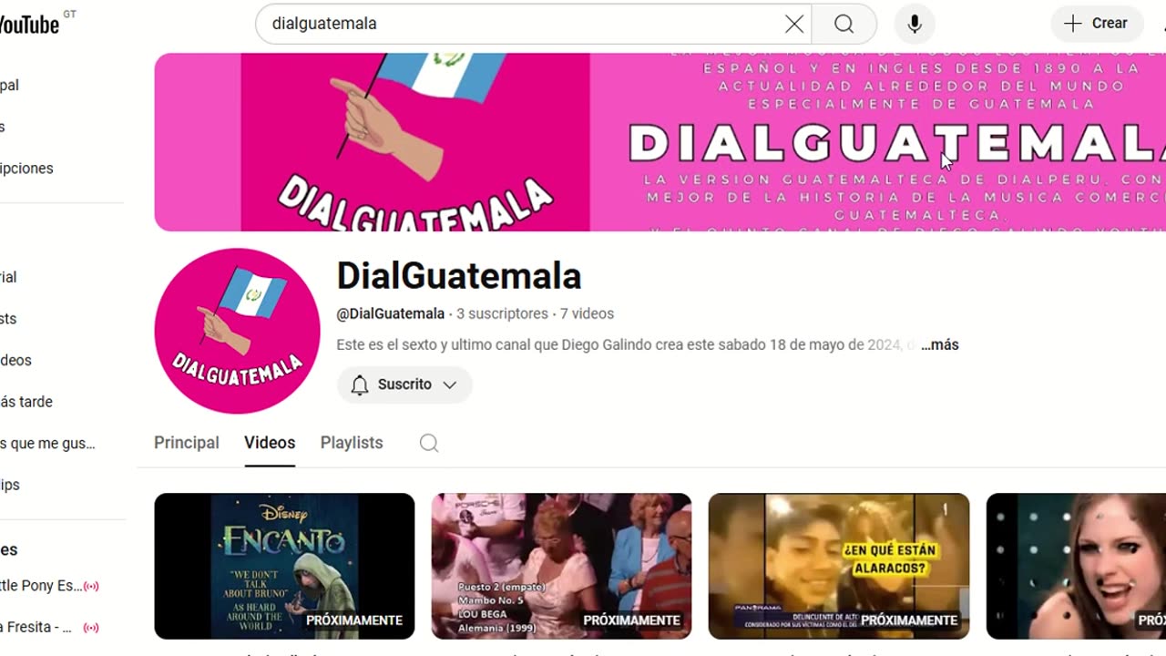 Mi sexto canal de YouTube