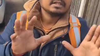 He asks a young British boy for his phone number and his uncle explains that he