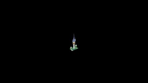 Fantasy, Building, Castle 3D model.