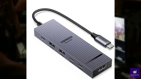 UGREEN Revodok Pro USB-C Hub 6 in 1 10Gbps 4K 60Hz HDMI, 100W Power Delivery for