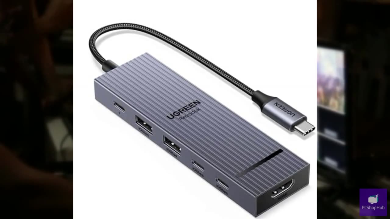 UGREEN Revodok Pro USB-C Hub 6 in 1 10Gbps 4K 60Hz HDMI, 100W Power Delivery for