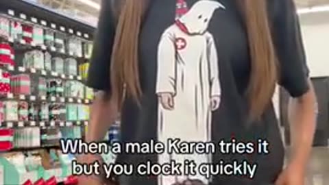 wears anti-KKK shirt