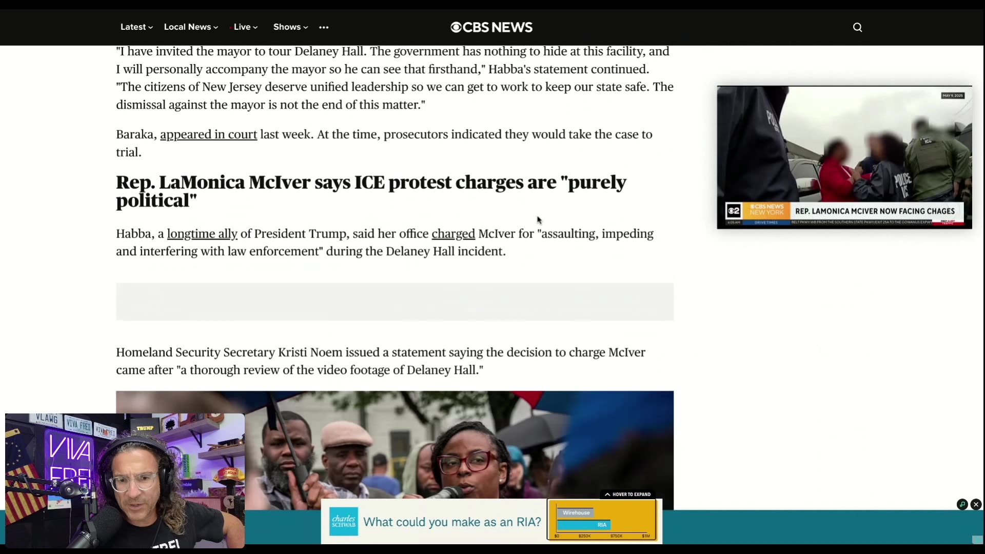 LaMonica McIver Arrested, Charged w/ Assault, Cries Political Persecution in ICE Clash!