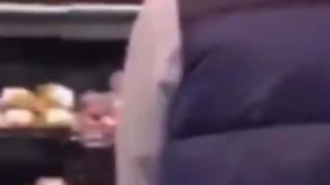Video Male Muslim Urinating on Pork Meat in Netherlands Supermarket