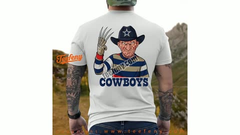 Dallas Cowboys Freddy Krueger Halloween Shirt Teen