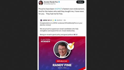 Randy Fine Whines About Haters!!! - A Logical White Nationalist Reply (+AIPAC)