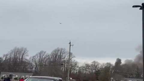 Video from the site where two helicopters crashed in Hammonton, New Jersey.