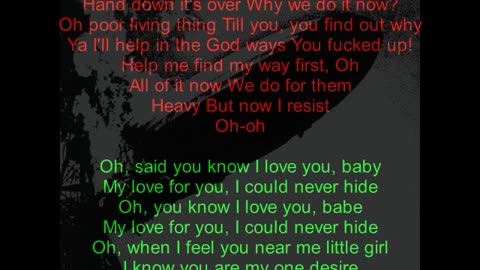 Led Zeppelin I #8 I Can't Quit You Baby (backward lyrics in red)