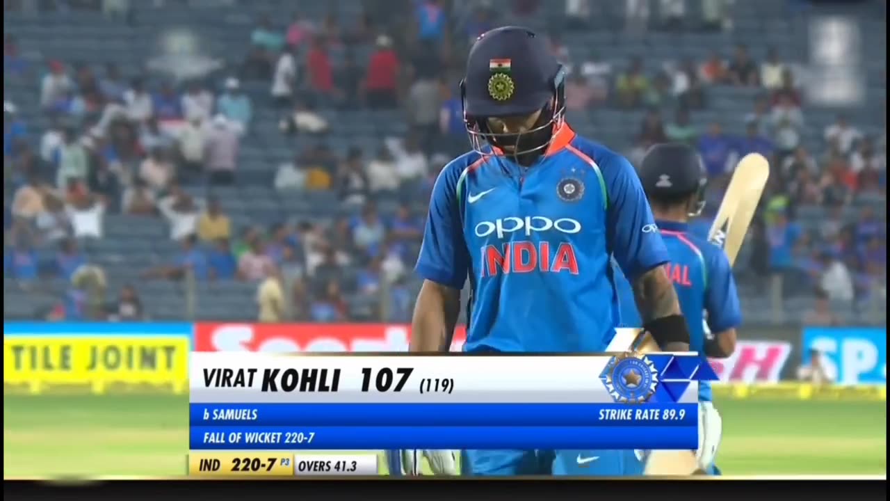 Virat Kohli 107 (119) vs West Indies