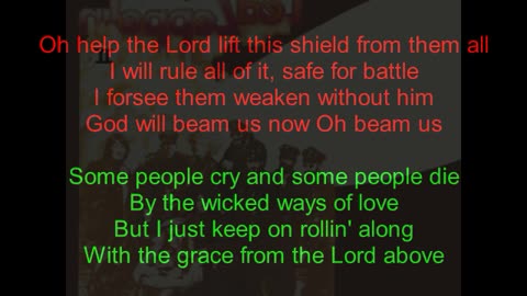 Led Zeppelin II #5 Heartbreaker (backward lyrics in red)