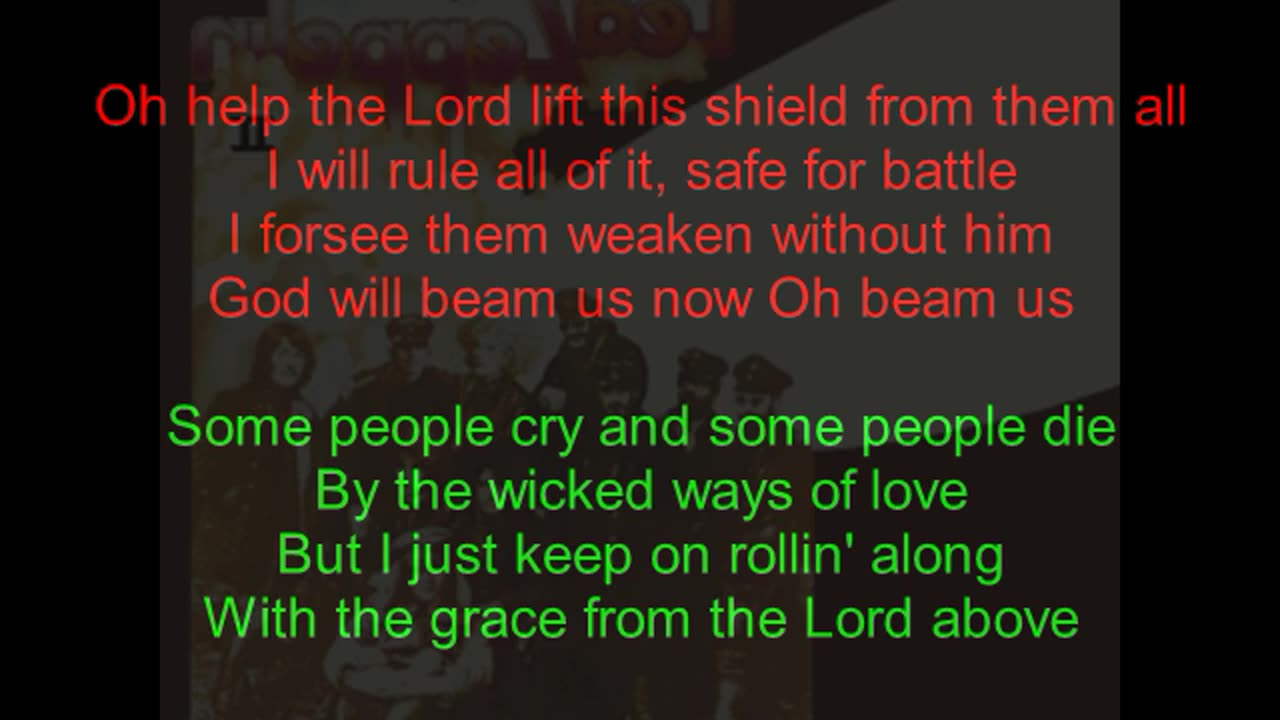 Led Zeppelin II #5 Heartbreaker (backward lyrics in red)