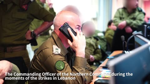 Footage of the Commanding Officer of the Northern Command, MG Ori Gordin