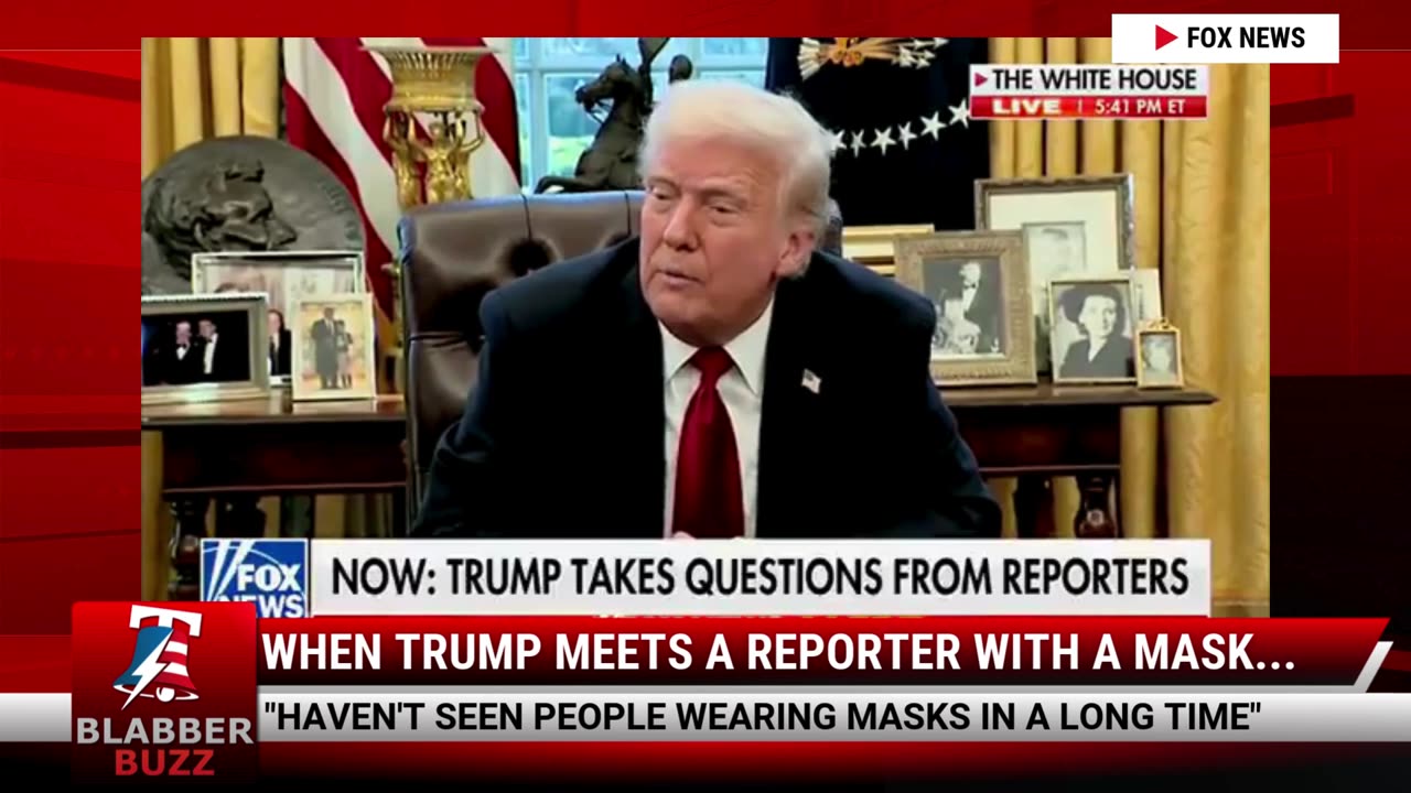 When Trump Meets A Reporter With A Mask...