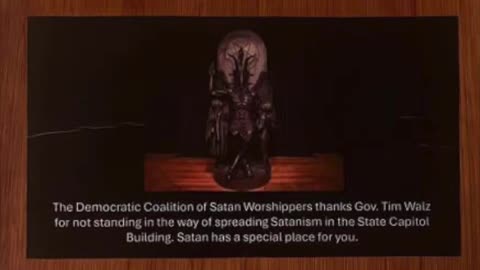 Tim Walz Satan in Minnesota State Capitol building EVIL IS REAL