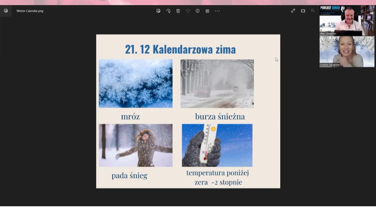 Calendar winter Part II