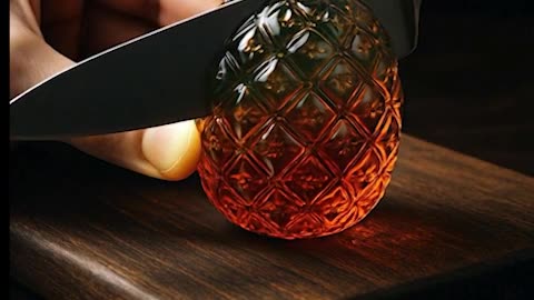 Satisfying AI Pineapple Cut 🍍 | ASMR Visuals You Can Feel 🤯 #Shorts