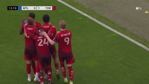 Major League Soccer - 🏃‍♂️🏃‍♂️🏃‍♂️ Tyrese Spicer has @TorontoFC ahead early. 