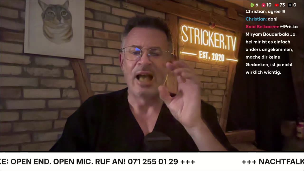 NACHTFALKE (28./29. Juni 2025) Open Mic. Open End. Night Talk. Ruf an: 071 255 01 29