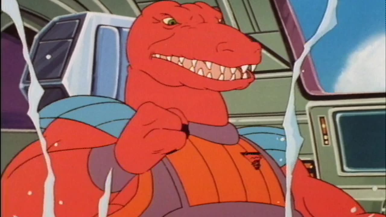 Dinosaucers, sleeping booty