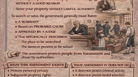 Amendment IV Explained | Protection from Unreasonable Searches