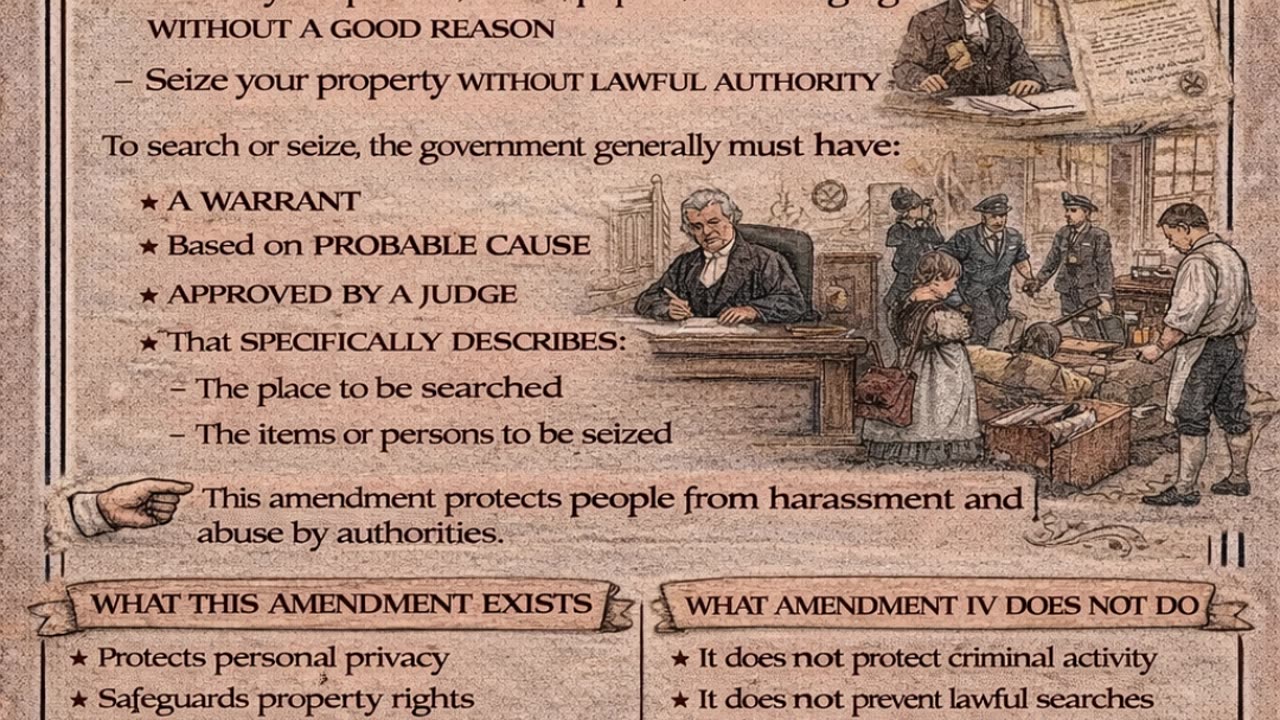 Amendment IV Explained | Protection from Unreasonable Searches
