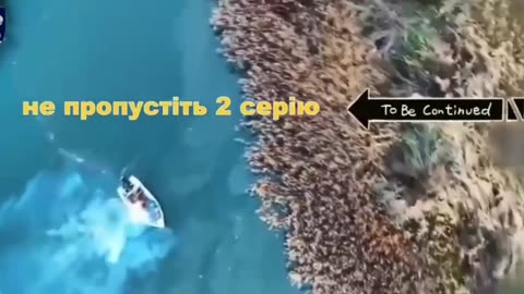 (Incredible)Ukrainian Drones Chasing Russian Soldier's Motorboat Up the Dnipro River Delta