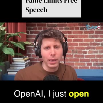 Fame Limits Free Speech #openai #ai #samaltman #trendingpods