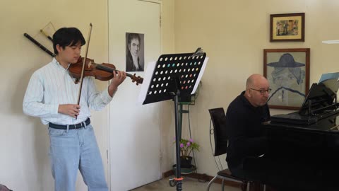 Beethoven F Major Romance opus 50. Ryo Nitta (Violin) and Frank Sturgess (Piano)