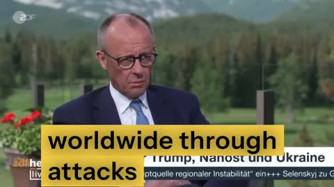 Is Chancellor Merz going to admit that President Trump did the “dirty work” for him too