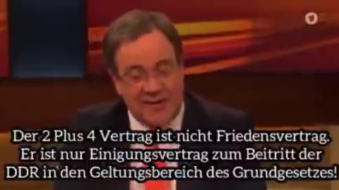 Der 2 plus 4 vertrag = kein Friedensvertrag ❓😳