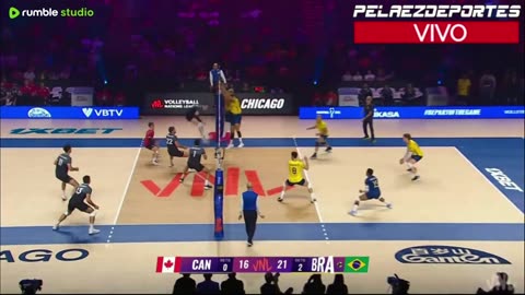 CANADA VS. BRASIL- LIGA DE NACIONES DE VOLEIBOL MASC.
