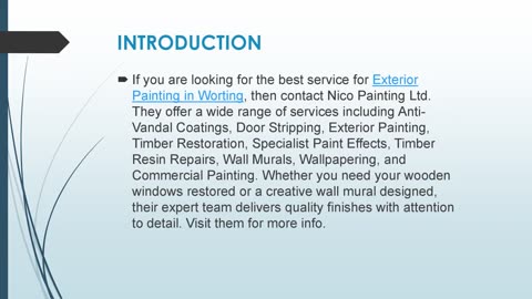 Best Exterior Painting in Worting