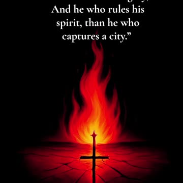 A man who masters his anger masters his future