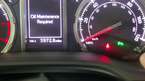 2023 Toyota 4Runner - Maintenance Required Reset