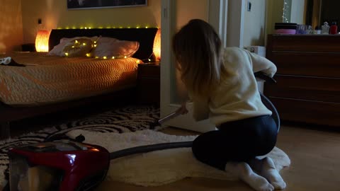 Saturday Home Reset ｜ Vacuuming Rugs with Miele Attachments