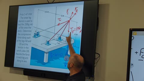 Statics: 3D Shear Leg Derrick Example