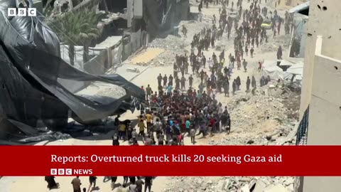 Twenty killed after trucks overturn in Gaza, Hamas-run civil defence says