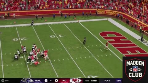 Madden NFL Game: Ravens vs Chiefs – Touchdown by Baltimore Ravens