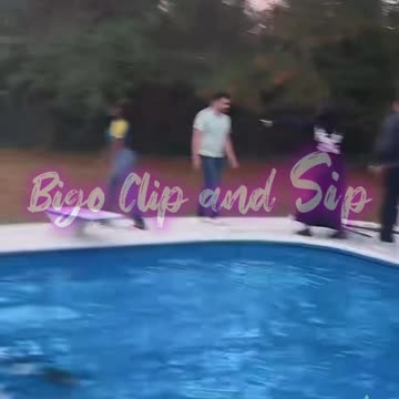 Liyah after jumping in pool then knocks over camera 11/15/25 #bigoclipandsip