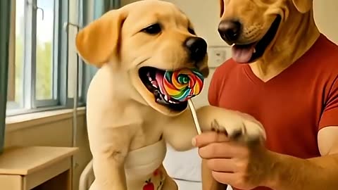 "The dog ate ants along with ice cream"