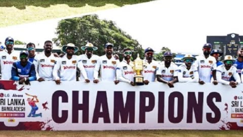 Srl Lanka beat Bangladesh by an innings & 78 runs. Won series 1-0. #rainasports