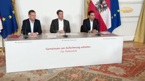 Pressefoyer nach dem Ministerrat