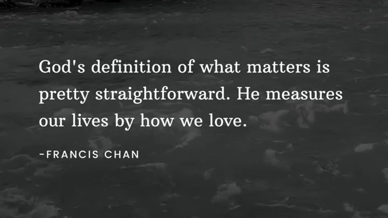 Francis Chan Quote